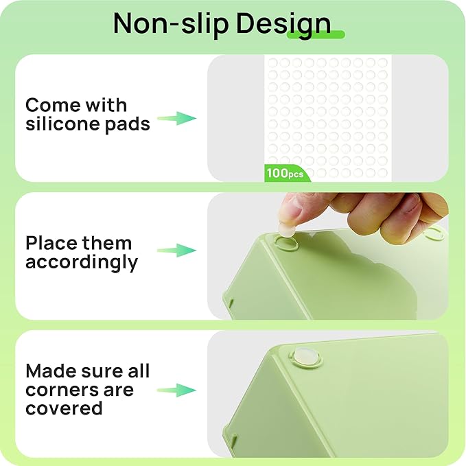 Vtopmart 25 PCS Plastic Drawer Organizers Set, 4-Size Versatile Bathroom and Vanity Drawer Organizer Trays, Storage Bins for Makeup, Bedroom, Kitchen Gadgets Utensils and Office, Light Green
