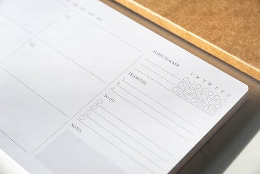 Minimalist Weekly Planner Cards – Double-Sided Weekly Planning Cards, 250 GSM Cardstock (2-Pack, 60 Cards Total)