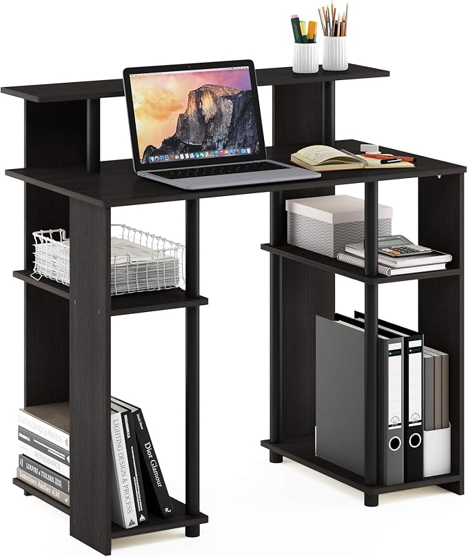 Furinno JAYA Simple Design Computer Writing Desk, Walnut