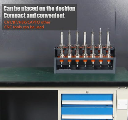 HSK 50 Tool Cart - CNC Tool Holder & Storage Cabinet - Easy & Convenient - HSK50-16CAP