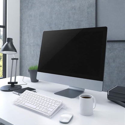 4 Pack Acrylic Computer Keyboard Stand, Clear Tilted Ergonomic Keyboard Tray Riser Holder for Office Desk, Home Use