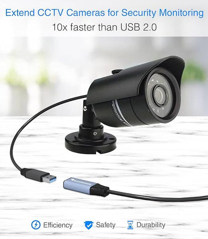 BlueRigger USB 3.0 Extension Cable (15FT - 2 Pack, 5 Gbps, in-Wall CL3 Rated, Type A Male to Female Cord) - Short USB Repeater Extender for VR Headset, Printer, Hard Drive, Keyboard, Mouse, Xbox