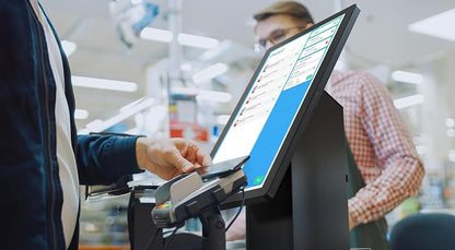 CTA Digital Tabletop VESA Mount with Printer Compartment VESA Compatible Desk Mount with Printer Shelf Compartment for Retail POS, Ordering Screens and More - Black - (ADD-PARAFPDM)