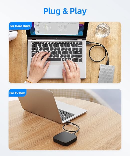 SUNGUY USB to USB Cable 3FT, USB 3.0 Type A Male to Type A Male Cable Data Transfer up to 5Gbps Compatible with Printers, Modems, Hard Drives, Monitor, Camera, Wacom, DVD, Hub