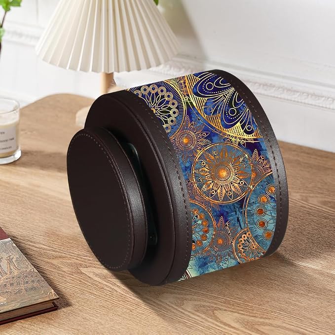 Pen Holder for Desk Organizers and Accessories, 360 Swivel TV Remote Control Holder for Table, Nightstand Organizer Caddy for Office Supplies/ Media Controllers, Bedside Decorations for Living Room