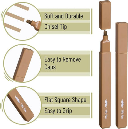 Mr. Pen- Aesthetic Highlighters No Bleed, 8 Pack, Verdant Earth, Chisel Tip | Cute Highlighters Assorted Colors for Journaling, Highlighting, Underlining, Fast Dry, Back to School Supplies