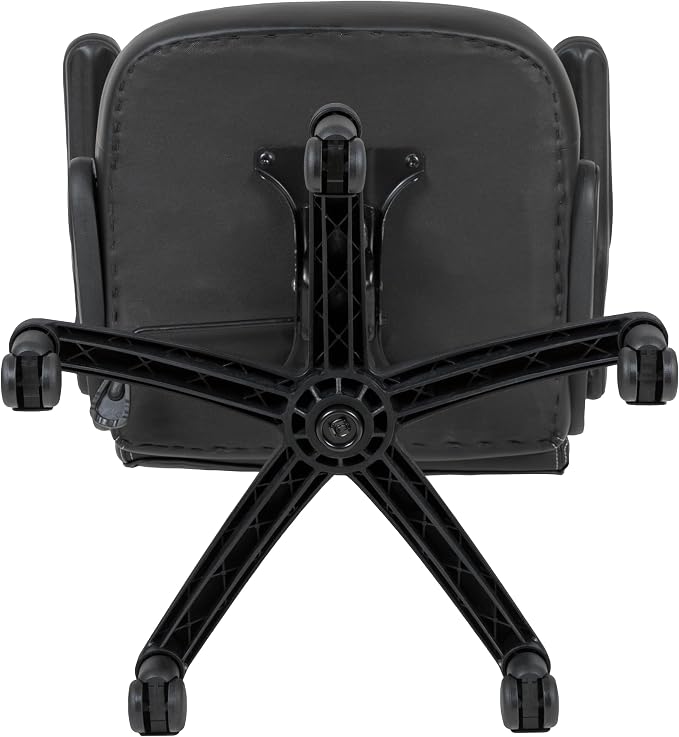 Flash Furniture X10 High-Back LeatherSoft Racing Style Gaming Chair with Flip-Up Arms, Ergonomic Padded Swivel Computer Chair, Black