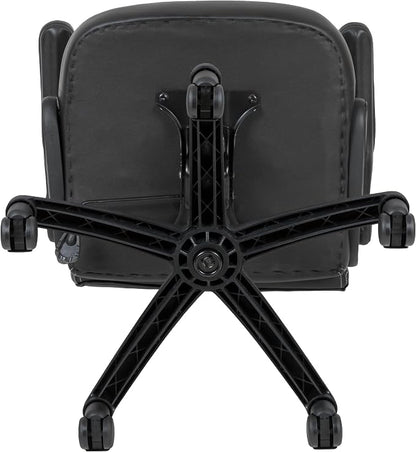 Flash Furniture X10 High-Back LeatherSoft Racing Style Gaming Chair with Flip-Up Arms, Ergonomic Padded Swivel Computer Chair, Black