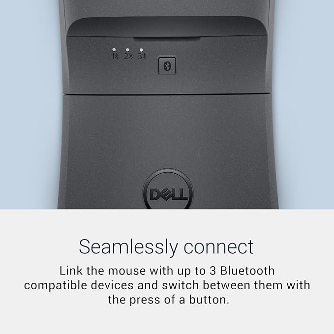 Dell Pro Premium Mouse - MS900 - Wireless, Rechargeable, Run Time (Up to) 3 Months, Programmable, 3 Years Advanced Exchange Service