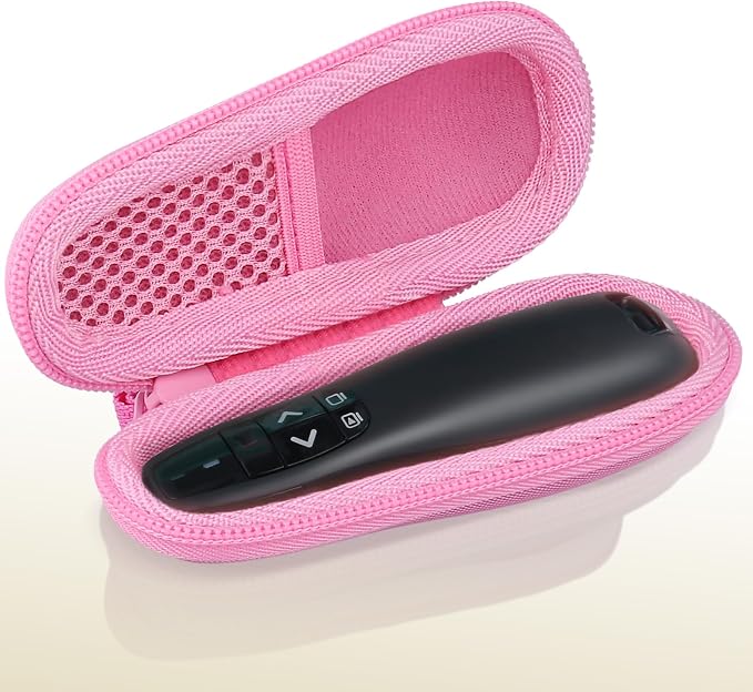 co2CREA Hard Case Replacement for Logitech Wireless Presenter R400 Presentation Remote Clicker Pointer (Pink Case)