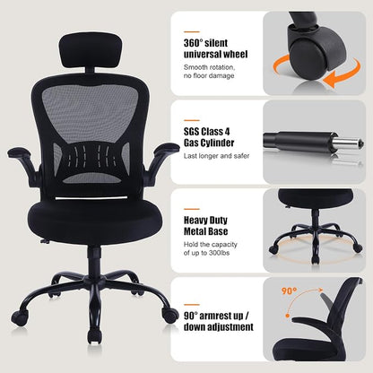 8 Pack Office Chair Ergonomic Desk Chair Comfort Adjustable Height with Wheels，Lumbar Support Mesh Swivel Computer Home Office Chair,Conference Room Chairs