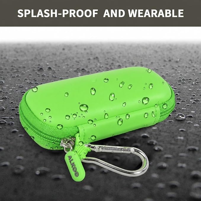 USB Flash Drive Case, SD Card Holder Compatible with Thumb Drive, Memory Cards, SDXC SDHC Storage Bag, Electronic Accessories Organizer for SanDisk for Samsung for Inland (Grass Green)