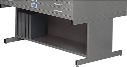 Safco Products Flat File High Base for 5-Drawer 4998GRR Flat File, Sold Separately, Gray