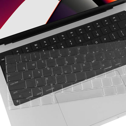 EooCoo Premium Keyboard Cover Skin Protector, Laptop Accessories Compatible with 2026 2025 2024 2023 2022 2021 M5/M4/M3/M2/M1 Pro/Max MacBook Pro 14/16, M5-M2 MacBook Air 13/15, MacBook Neo, Tinted