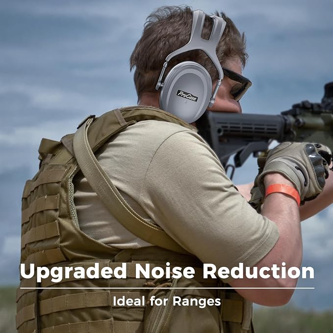 ProCase Extra Large SNR 37dB Noise Cancelling Headphones NRR 30dB Ear Muffs | Hearing Protection for Adults Noise Reduction, Wide Size Adjustment and Comfortable