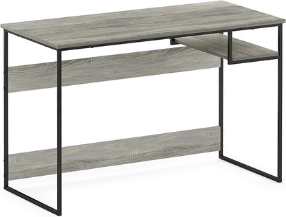 FURINNO Moretti Lifestyle Study Desk, 45 Inches, French Oak Grey