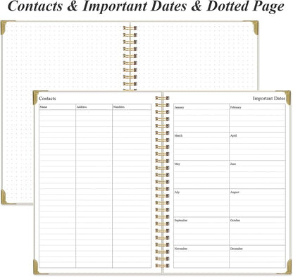 To Do List Notebook - Aesthetic Daily Planner to Easily Organize Your Tasks And Boost Productivity - Undated Planner for School or Office Supplies, 5.8" x 8.5", Beige
