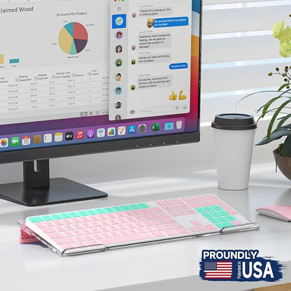 Ergonomic Computer Keyboard Stand - Adjustable Keyboard Riser Tilt Clear and Glitter Pink Acrylic Keyboard Tray Non-Slip Elevated Typing Key Board Holder Lift for Home Office Desk Accessories
