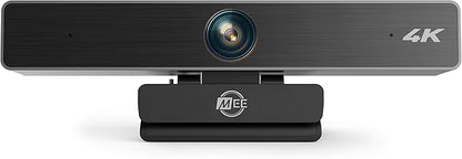 MEE Audio C11Z 4K Ultra HD Webcam with ANC Microphones, 4X Digital Zoom, Low Light Correction, Wide Angle Lens and Privacy Cover for Zoom Video Conferencing on Computer PC Mac Laptop Desktop