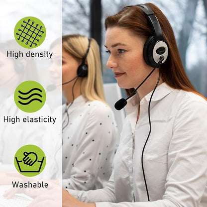 10 Pack Mini Size Lapel Headset Microphone Windscreen Foam Cover, High Density Mic Headset Cover Mini Size Foam Microphone Windscreen for Headset Lavalier Microphones Noise Reduction(Black)