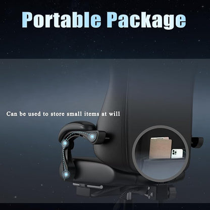 Gaming Chair, Computer Chair with Footrest and Lumbar Support, Ergonomic Video Game Chair with Headrest, Height Adjustable Gamer Chair Office Desk Chair, Purple