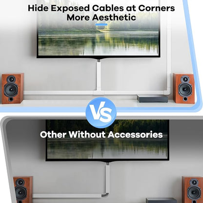 126in Cord Hider Kit, ZhiYo Cord Cover for Wall Mounted TV, Paintable Wire Cover for Cords, TV Cable Hider Wall Kit, Cable Cover Wire Management, White Cords Concealer, 8 x L15.7in W0.95in H0.55in