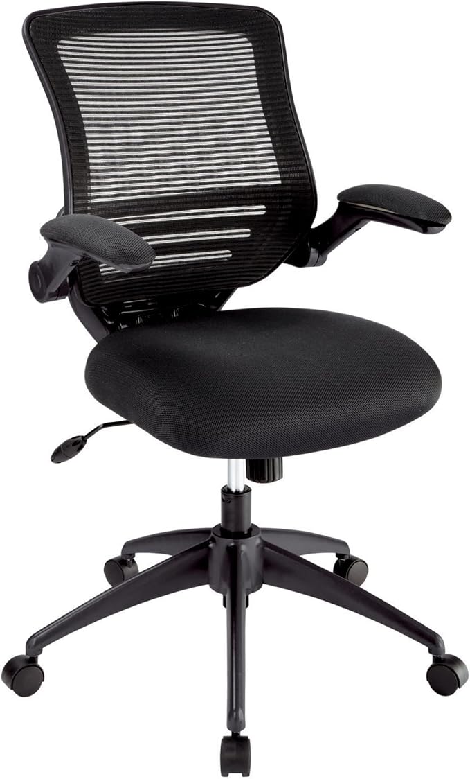 Realspace® Calusa Mesh Mid-Back Chair, Black