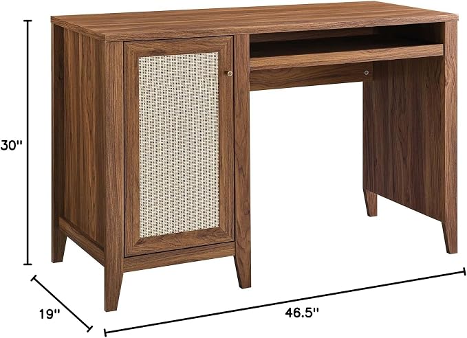 Modway Soma Desk, Walnut, 47"