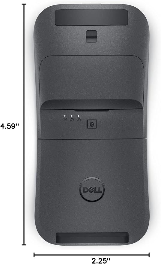 Dell MS700 Bluetooth Travel Mouse – Bluetooth 5.0, Microsoft Swift Pair/Dell Pair (Windows 10 & 11 only), Optical LED Sensor, Touch Scroll with latest Controller - Black