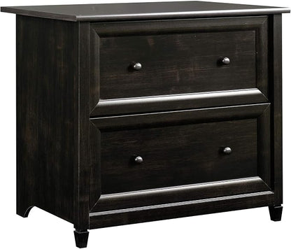 Sauder Edge Water 2 Drawer Lateral Filing Cabinet, Office File Cabinet, in Estate Black finish