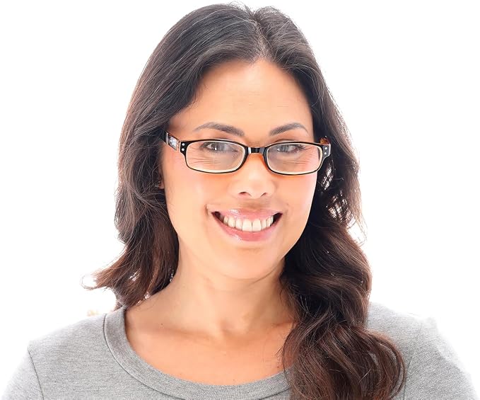 SAV Eyewear (Select-A-Vision) Victoria Klein Fashion Round Reading Glasses 9076 Brown, 1.75