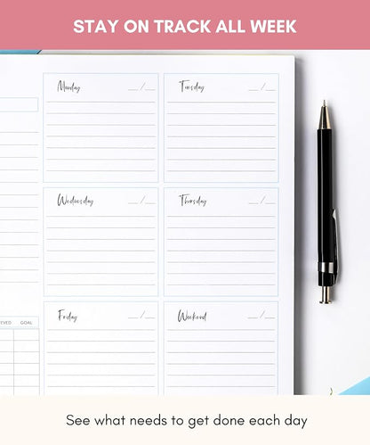 Lamare Weekly Planner Notepad – Premium Undated Weekly To Do List Notepad
