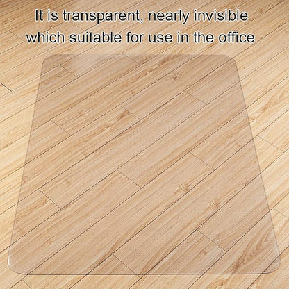 Kuyal Clear Chair mat for Hard Floors 36 x 48 inches Transparent Floor Mats Wood/Tile Protection Mat for Office & Home (36" X 48" Rectangle)