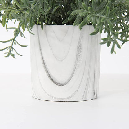 Hollyone Faux Plants Indoor Artificial Mini Potted Plants Plastic Green Plant Small Fake Plants Eucalyptus Decor in Pots for Home Table Room Bathroom Decor