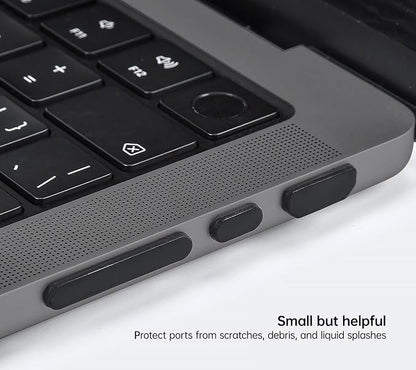 7PCS Dust Cover Port Plugs Accessories for 2026-2022 MacBook Air 13 15.3 inch M5 M4 M3 M2 M1 / MacBook Pro 14" 16" M5 M4 M3 M2 M1 Pro/Max & 2PCS Webcam Cover Slide