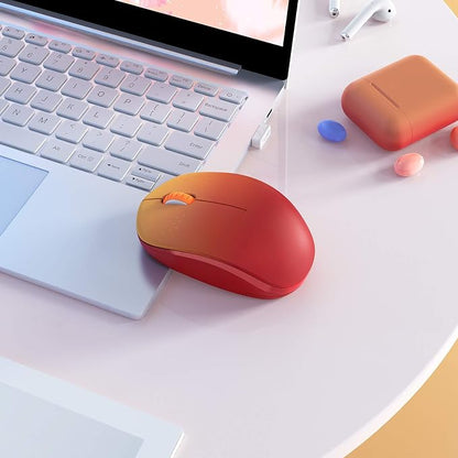 seenda Wireless Mouse for Laptop, 2.4G Noiseless Mouse with USB Receiver - Optical Tracking Portable Computer Mice for Chromebook, PC, Tablet, Windows System, 24 Months Battery Life - Gradient Red