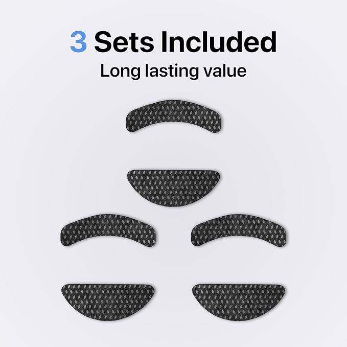 Adhesive Mouse Pad, 3 Pack - Minimalist Mousepad for Razer Viper Mini