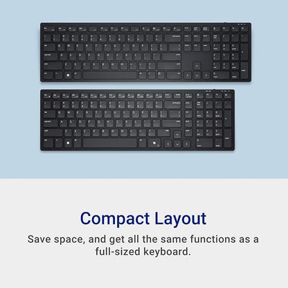 Dell KM555 Pro Compact Silent Keyboard and Mouse, Black