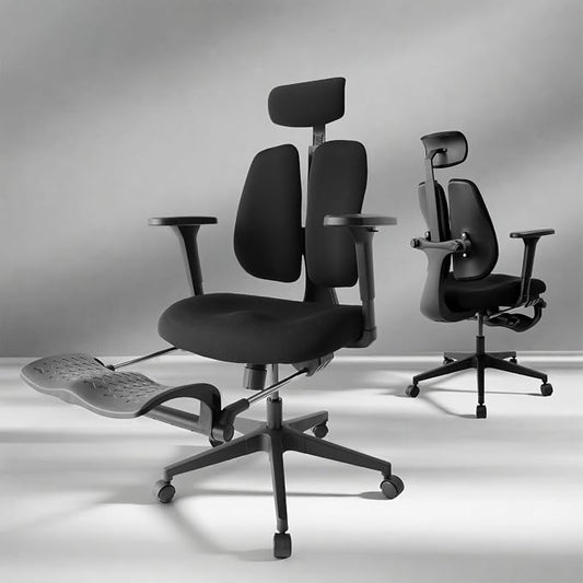 Ergonomic Office Chair, Dynamic Split Back Lumbar Support, Thick High-Density Molded Foam Seat, 4D Adjustable Armrests, Swivel High Back Computer Desk Chair with Footrest for Home Office, Flex S3