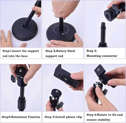 Webcam Stand, 12.6 Inch Web Cam Stand for Desk, Adjustable Webcam Mount Camera Stand for Logitech Webcam C922 C930e C920S C920 C615 C960 C920x BRIO 4K NexiGo N60, Phones, Cameras