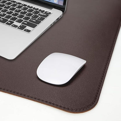 AFIING Cork Desk Mat 55" x 17", Dual-Sided Natural Cork & PU Leather Desk Pad, Non-Slip Waterproof Large Mouse Pad for Office, Home & Gaming (Coffee)