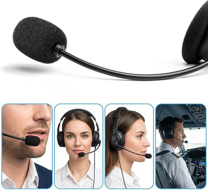 20 Pcs Microphone Covers Foam, Headset Mic Foam Cover High Density Noise Reduction Mic Cover High Density Lapel Headsets Microphones Windscreen