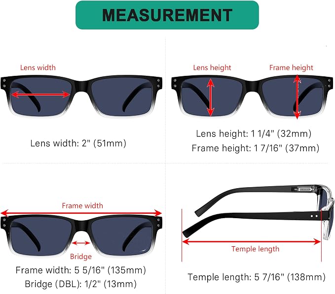 Eyekepper Vintage Reading Sunglasses for Men - 5 Pack Grey Tinted Lens Readers +0.50