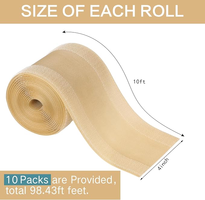 WILLBOND Carpet Cord Cover Cable Protector Floor Cover Cable Protector Management Only for Commercial Office Carpet(98.43 ft,Khaki)