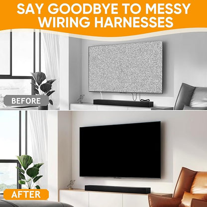 in Wall Cable Management Kit, Cord Hider for Wall Mounted TV - Includes Power & Low Voltage Cable Management