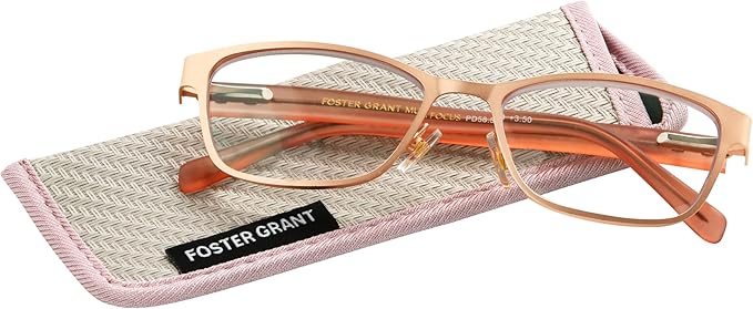 Foster Grant womens Tierney Multifocus Reading Glasses Cat-Eye Reading Glasses