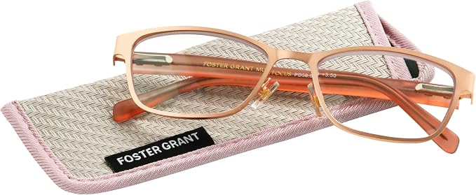 Foster Grant womens Tierney Multifocus Reading Glasses Cat-Eye Reading Glasses