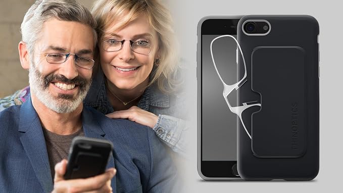 ThinOptics Fortify iPhone Case + Rectangular Reading Glasses