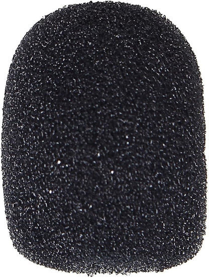 15 Pack Foam Microphone Windscreen, Lapel Headset Microphone Sponge Mini Foam Cover Shield Protection for Variety of Headset (Black)