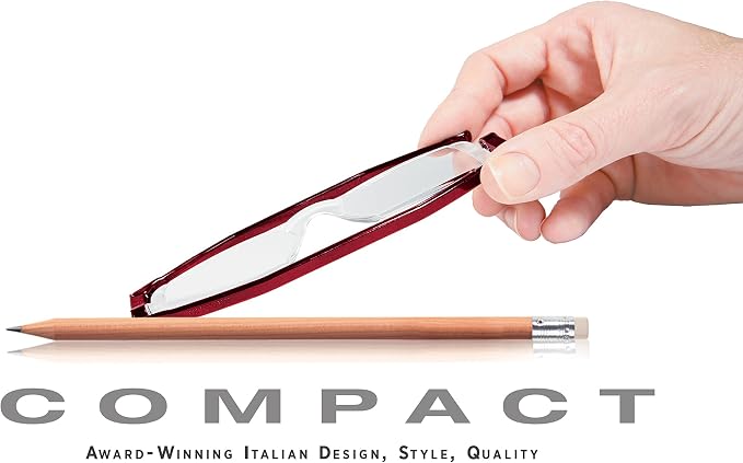 Nannini Compact One Optics 1.0 Temples Reading Glass (Crystal)